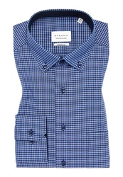 Eterna Hemd Dunkelblau/Hellblau/Blau