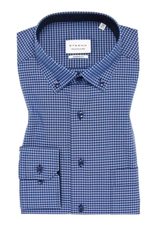 Eterna Hemd Dunkelblau/Hellblau/Blau