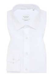 Eterna Businesshemd Modern Fit Kentkragen Weiß/Grün