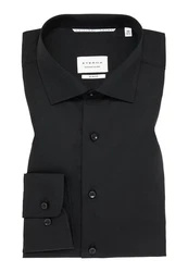 Eterna Businesshemd Slim Fit Langarm Schwarz/Braun