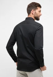 Eterna Businesshemd Slim Fit Langarm Schwarz/Braun