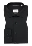 Eterna Businesshemd Slim Fit Langarm Schwarz/Braun