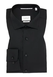 Eterna Businesshemd Slim Fit Langarm Schwarz/Braun