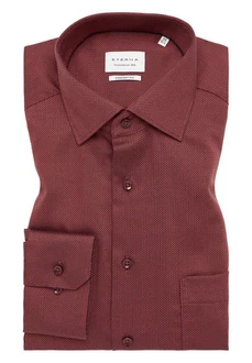 Eterna Businesshemd Comfort Fit Kentkragen Rot/Braun/Dunkelrot