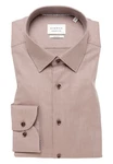 Eterna Langarmhemd Hemd 2132 F171 Lila/Beige/Braun