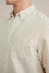 WE Fashion Businesshemd Creme/Khaki/Weiß/Beige