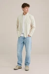 WE Fashion Businesshemd Creme/Khaki/Weiß/Beige