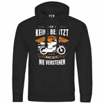 deinshirt Kapuzenpullover Herren Schwarz/Türkis