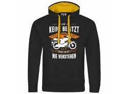 deinshirt Kapuzenpullover Herren Türkis/Schwarz