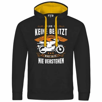 deinshirt Kapuzenpullover Herren Türkis/Schwarz deinshirt Kapuzenpullover Herren Türkis/Schwarz