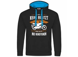 deinshirt Kapuzenpullover Herren Schwarz/Türkis/Braun/Rot