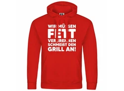 deinshirt Kapuzenpullover Herren Mit Print Motiv Rot