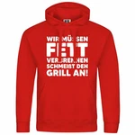 deinshirt Kapuzenpullover Herren Mit Print Motiv Rot