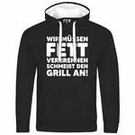 deinshirt Kapuzenpullover Herren Mit Print Motiv Grau/Schwarz/Lila
