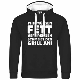 deinshirt Kapuzenpullover Herren Mit Print Motiv Grau/Schwarz/Lila