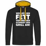 deinshirt Kapuzenpullover Herren Mit Print Motiv Gelb/Grau/Schwarz