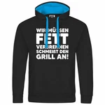deinshirt Kapuzenpullover Herren Mit Print Motiv Schwarz/Grau/Blau/Hellblau