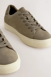 Next Minimalistische Sneaker Beige/Braun/Khaki/Grau/Dunkelgrün