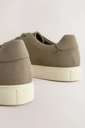 Next Minimalistische Sneaker Beige/Braun/Khaki/Grau/Dunkelgrün