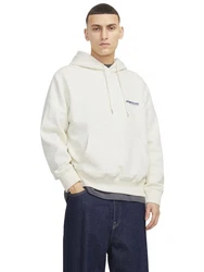 Jack & Jones Hoodie JCOUNION PRINT SWEAT HOOD Beige/Khaki/Weiß/Creme
