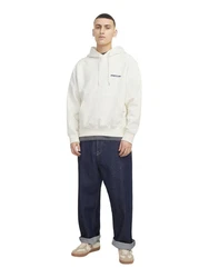 Jack & Jones Hoodie JCOUNION PRINT SWEAT HOOD Beige/Khaki/Weiß/Creme