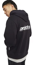 Jack & Jones Hoodie JCOUNION PRINT SWEAT HOOD Beige/Schwarz/Lila/Hellblau/Grau