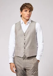Roy Robson Anzugweste Slim Fit Beige/Braun/Hellgrau/Grau/Khaki
