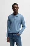 BOSS ORANGE Poloshirt Passerby Hellblau/Blau