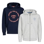 Jack & Jones Hoodie INFINITY Multipack Hellblau/Blau/Lila/Dunkelblau/Grau