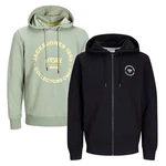 Jack & Jones Hoodie INFINITY Multipack Dunkelgrün/Grün