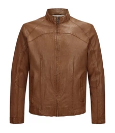 Lederjacke MSWinston Biker Blouson aus genarbtem Lammleder