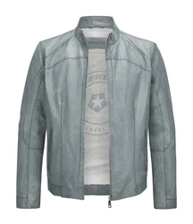 Milestone Lederjacke MSWinston Biker Blouson jeans blau
