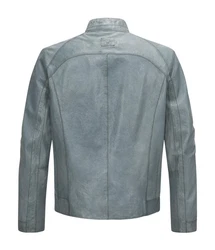 Milestone Lederjacke MSWinston Biker Blouson jeans blau