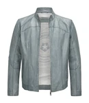 Milestone Lederjacke MSWinston Biker Blouson jeans blau
