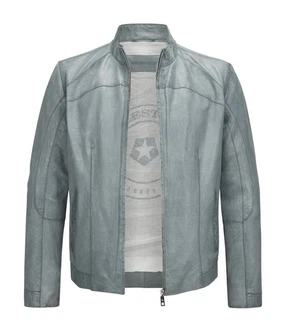 Milestone Lederjacke MSWinston Biker Blouson jeans blau Milestone Lederjacke MSWinston Biker Blouson jeans blau