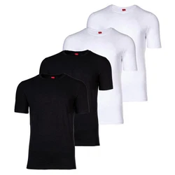 s.Oliver T-Shirt Herren Basic Rundhals Schwarz/Rot/Weiß