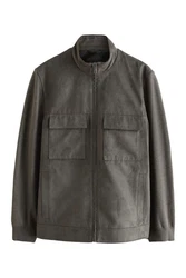 Next Kurzmantel Jacke aus Velourskunstleder 
