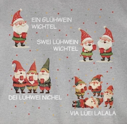 Shirtracer Tanktop Ein Glühwein Zwei Glühwein Wichtel Weihnachten Rot/Silber/Grau/Hellgrau