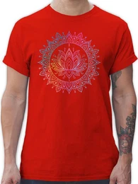 T-Shirt Mandala Lotusblume I Spirituelle Meditation I Pilates Lotus Entspannun Yoga