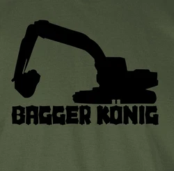 Shirtracer T-Shirt Bagger König Fahrzeuge Dunkelgrün