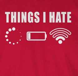 Shirtracer Rundhalsshirt Things I hate Sprüche Statement mit Spruch weiß