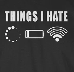 Shirtracer Rundhalsshirt Things I hate Sprüche Statement mit Spruch weiß