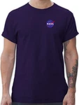 Shirtracer T-Shirt NASA Logo Space X Merchandise Weltraum Weltall Dunkelblau