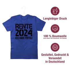 Shirtracer T-Shirt Rente schwarz