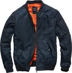 Vintage Industries Fahrradjacke Welder MA1 Jacke Dunkelblau/Blau/Hellblau