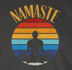 Shirtracer T-Shirt Namaste Yoga und Wellness Geschenk Grau/Orange/Mischfarben/Schwarz/Braun