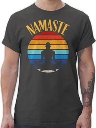 T-Shirt Namaste bunt Yoga und Wellness Geschenk