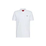 HUGO Poloshirt (1-tlg) Weiß/Rot