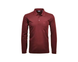 RAGMAN Shirt uni regular fit Dunkelrot/Bordeaux/Rot