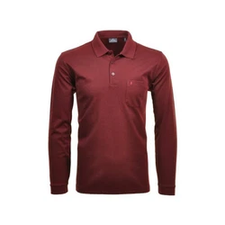 RAGMAN Shirt uni regular fit Dunkelrot/Bordeaux/Rot